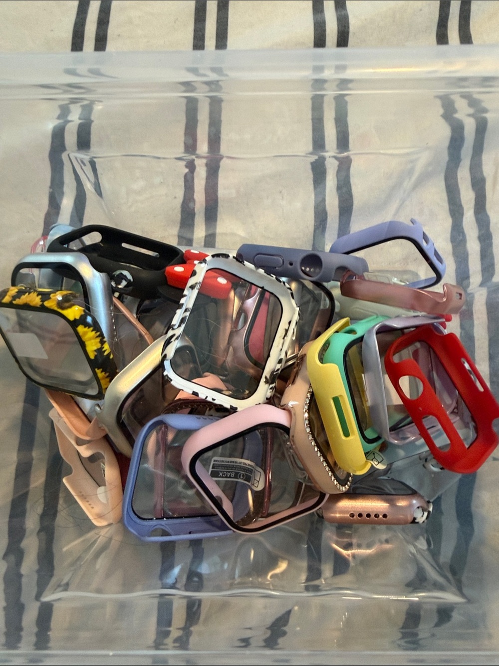 Assorted Colorful Apple Watch Cases Collection